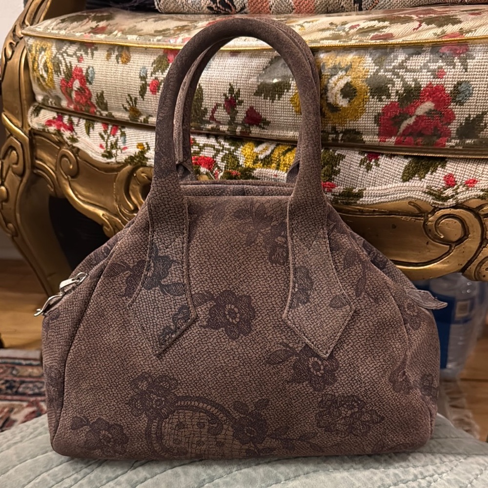 Vivian Westwood Leather Bag. Limited Edition Silver Plaqued.